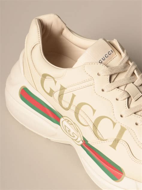 gucci rhyton logo sneakers|Gucci rhyton sneakers price.